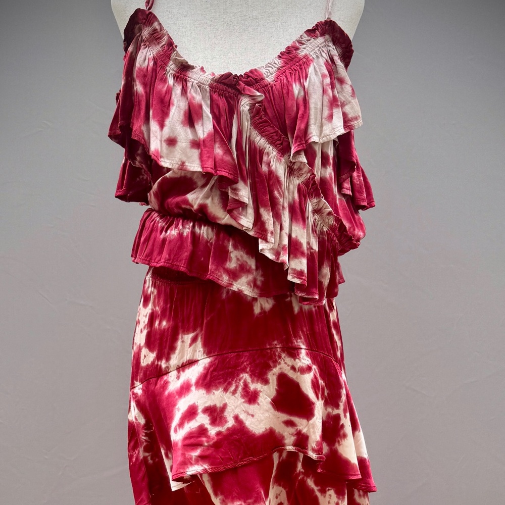 Silk Tie Dye Skirt and Blouse Set